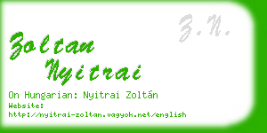 zoltan nyitrai business card